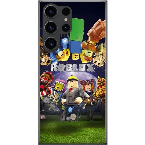 Samsung Galaxy S24 Ultra Gjennomsiktig deksel Roblox Verden - Spilleventyr for Barn og Ungdom