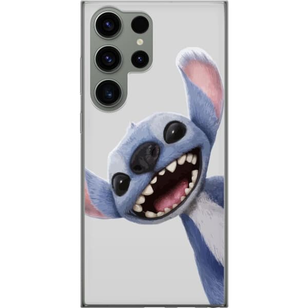Samsung Galaxy S23 Ultra Gennemsigtig cover Stitch i fart - Kawaii-design til fans & børn