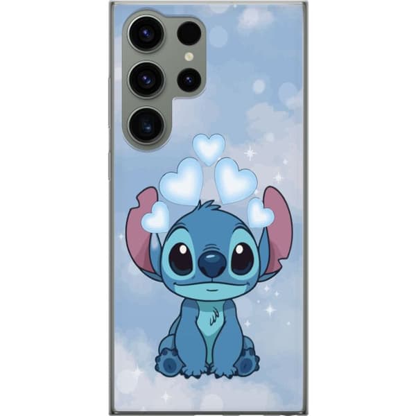 Samsung Galaxy S23 Ultra Gjennomsiktig deksel Stitch Hoppande Gled - Morsomt Design for Gave