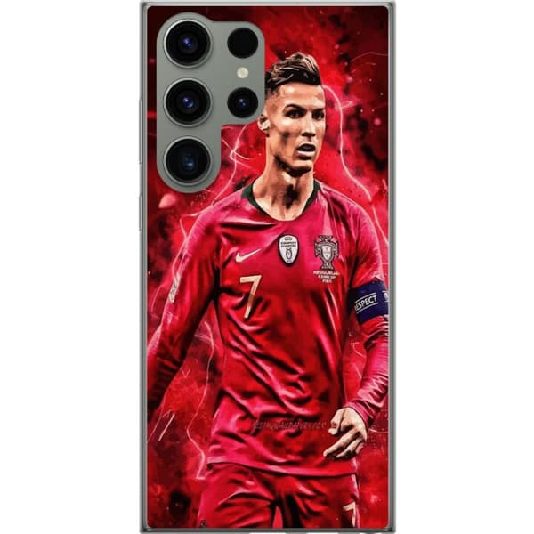 Samsung Galaxy S23 Ultra Gennemsigtig cover Ronaldo Færdigheder - CR7 Design for Ægte Fans
