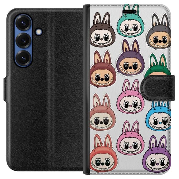 Samsung Galaxy S25+ Lommeboketui Labubu Macaron Monster - Søt Samlefigur med Stil