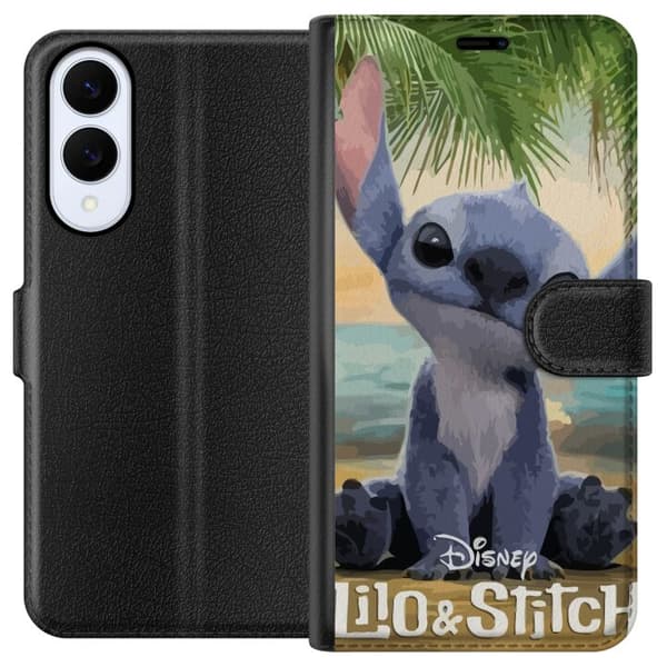 Samsung Galaxy S25 Edge Plånboksfodral Stitch Kärleksfull – Med Hjärtan & Kawaii-känsla