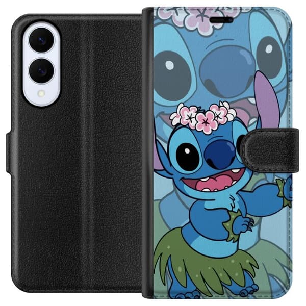 Samsung Galaxy S25 Edge Lompakkokotelo Stitch tähtien alla - Taianomainen Anime-tyyli