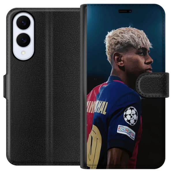 Samsung Galaxy S25 Edge Lommeboketui Lamine Yamal - Barcelonas Wonderkid i Fokus