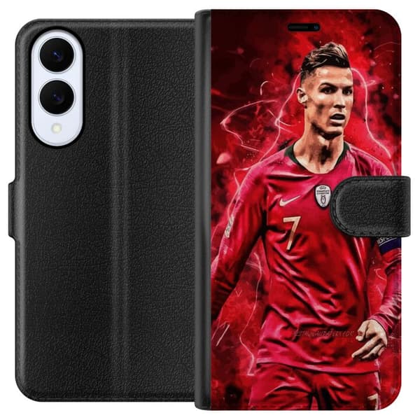 Samsung Galaxy S25 Edge Lommeboketui Ronaldo Ferdigheter - CR7 Design for Ekte Supportere
