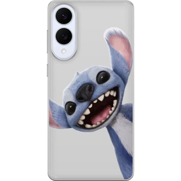 Samsung Galaxy S25 Edge Genomskinligt Skal Stitch i Fart – Kawaii Design för Fans & Barn