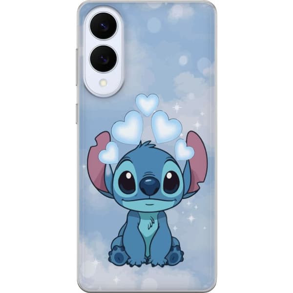 Samsung Galaxy S25 Edge Gjennomsiktig deksel Stitch Hoppande Gled - Morsomt Design for Gave