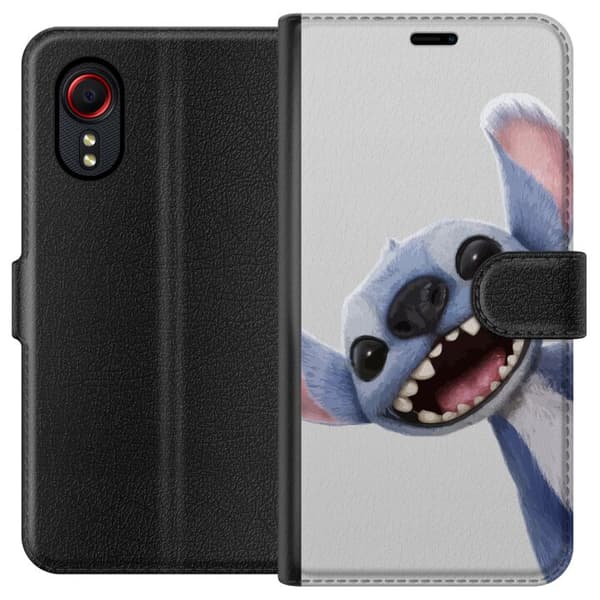 Samsung Galaxy Xcover 5 Tegnebogsetui Stitch i fart - Kawaii-design til fans & børn
