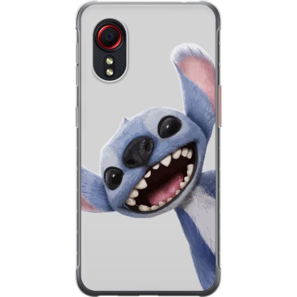 Samsung Galaxy Xcover 5 Gennemsigtig cover Stitch i fart - Kawaii-design til fans & børn