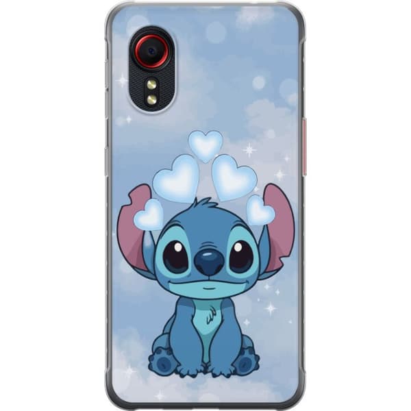Samsung Galaxy Xcover 5 Gennemsigtig cover Stitch Hoppende Glæde - Sjovt Design til Gave