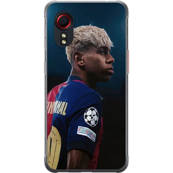 Samsung Galaxy Xcover 5 Gennemsigtig cover Lamine Yamal - Barcelonas Wunderkind i fokus
