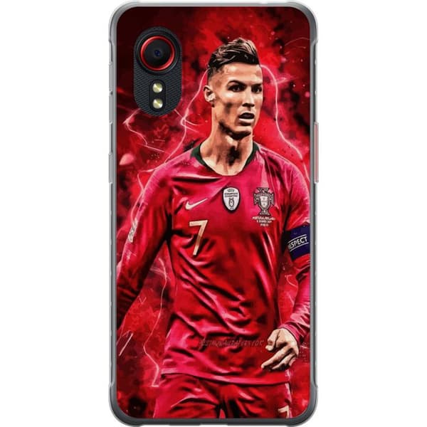 Samsung Galaxy Xcover 5 Gennemsigtig cover Ronaldo Færdigheder - CR7 Design for Ægte Fans