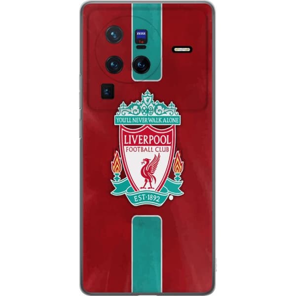 vivo X80 Pro Läpinäkyvä kuori Liverpool FC - Klassinen jalkapallourheilu Punaisena