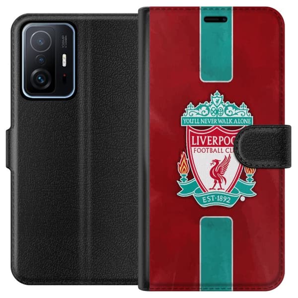 Xiaomi 11T Tegnebogsetui Liverpool FC - Klassisk Fodboldstolthed i Rødt