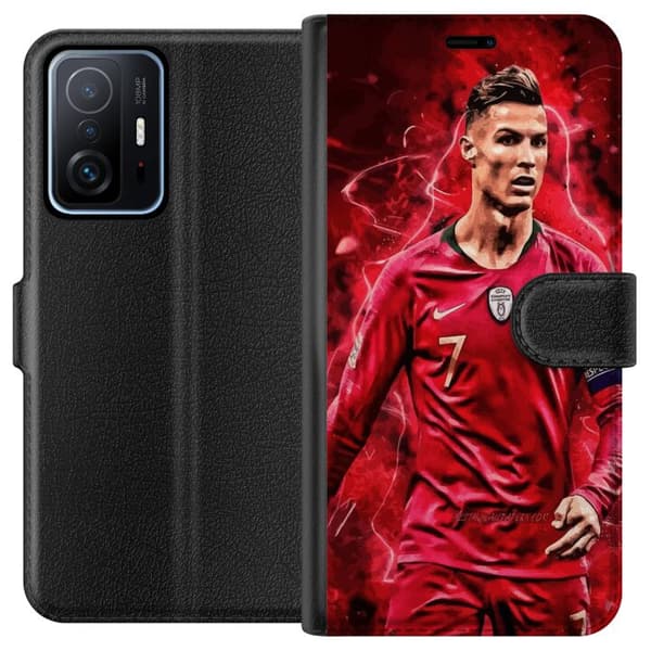 Xiaomi 11T Tegnebogsetui Ronaldo Færdigheder - CR7 Design for Ægte Fans