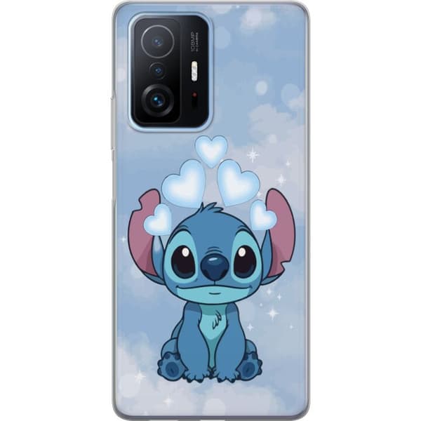 Xiaomi 11T Genomskinligt Skal Stitch Hoppande Glädje – Rolig Design för Present