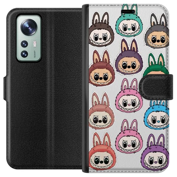 Xiaomi 12 Lommeboketui Labubu Macaron Monster - Søt Samlefigur med Stil
