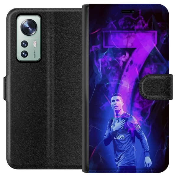 Xiaomi 12 Tegnebogsetui Ronaldo 7 - Fodboldlegende i Handling for Fans