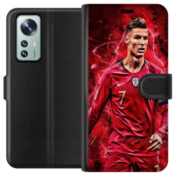 Xiaomi 12 Plånboksfodral Ronaldo Skills – CR7 Design för Äkta Supporters