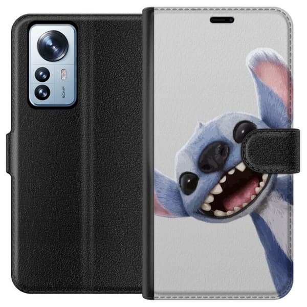 Xiaomi 12 Pro Plånboksfodral Stitch i Fart – Kawaii Design för Fans & Barn