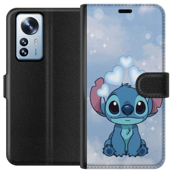 Xiaomi 12 Pro Lommeboketui Stitch Hoppande Gled - Morsomt Design for Gave