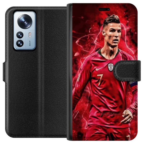 Xiaomi 12 Pro Plånboksfodral Ronaldo Skills – CR7 Design för Äkta Supporters
