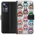 Pikkukuva 1 / 3: Xiaomi 12T Lompakkokotelo Labubu Macaron Monster - Söpö Keräilyfiguuri Tyylillä