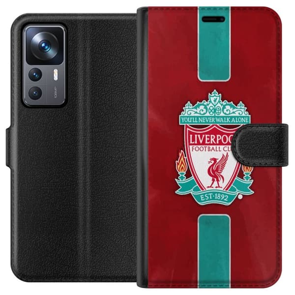 Xiaomi 12T Lompakkokotelo Liverpool FC - Klassinen jalkapallourheilu Punaisena