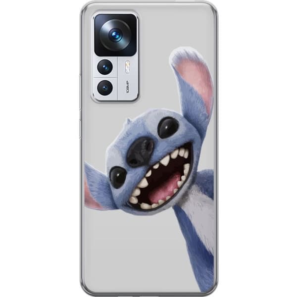 Xiaomi 12T Läpinäkyvä kuori Stitch liikkeessä - Kawaii-suunnittelu faneille ja lapsille