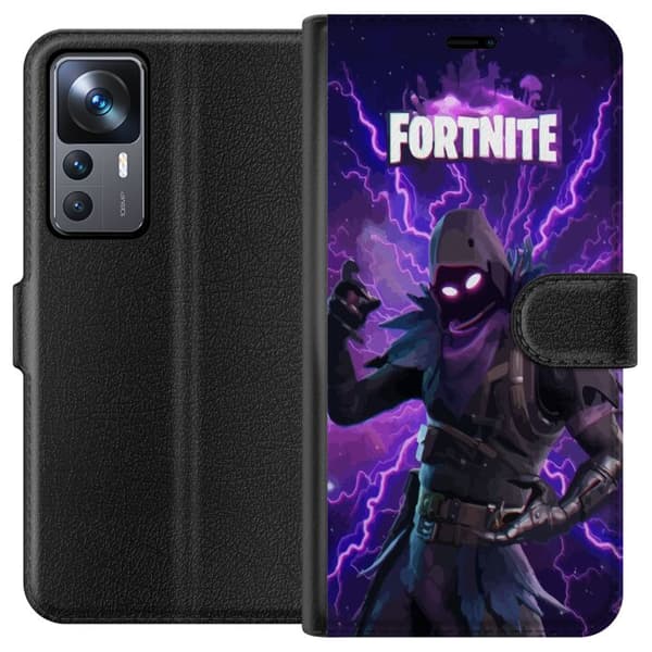 Xiaomi 12T Pro Plånboksfodral Fortnite Raven – Mörk Stridsikon från Battle Royale