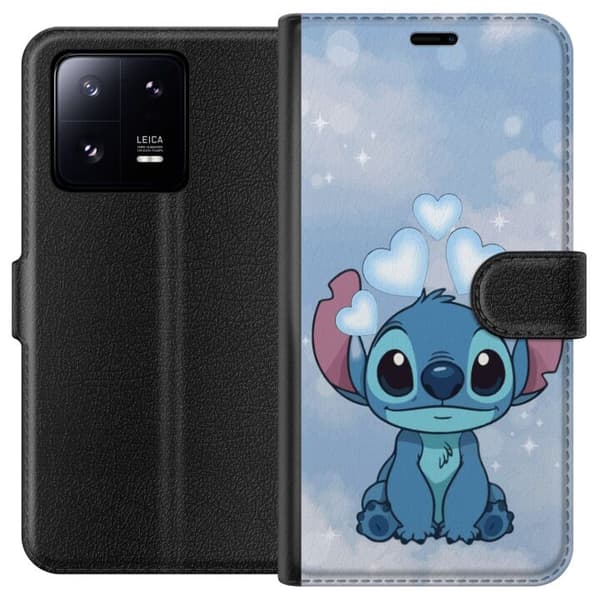 Xiaomi 13 Pro Tegnebogsetui Stitch Hoppende Glæde - Sjovt Design til Gave