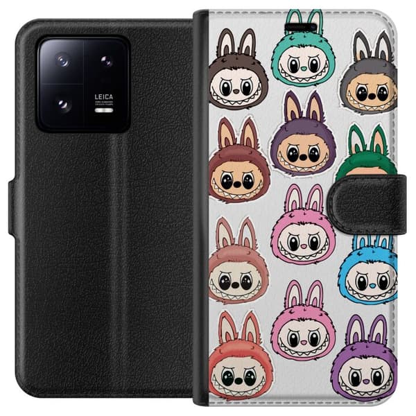 Xiaomi 13 Pro Plånboksfodral Labubu Macaron Monster – Söt Samlarfigur med Stil