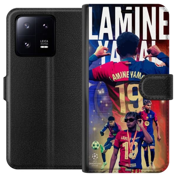 Xiaomi 13 Pro Lompakkokotelo Yamal Liikkeessä - Nuori Lahjakkuus Maailmanlaajuisella Tasolla