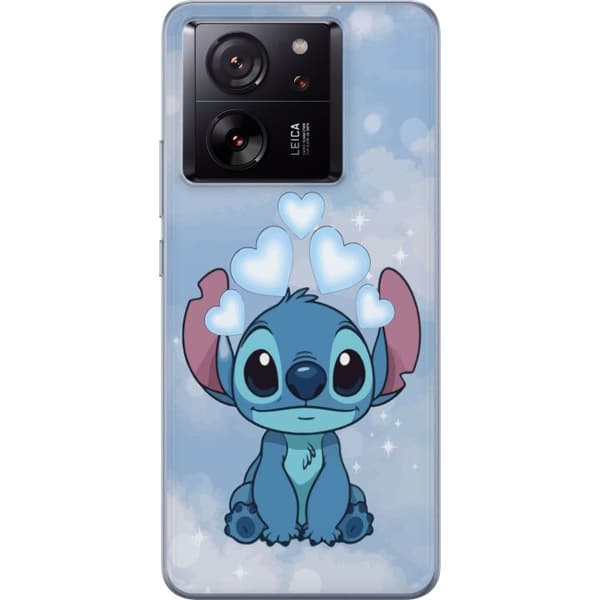 Xiaomi 13T Gennemsigtig cover Stitch Hoppende Glæde - Sjovt Design til Gave