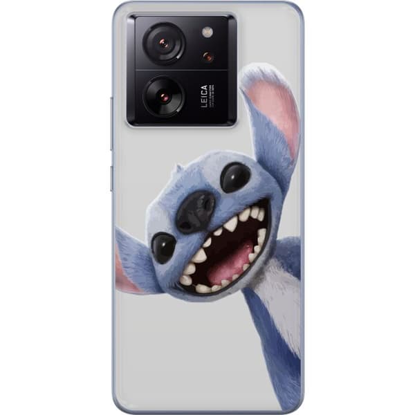 Xiaomi 13T Pro Gennemsigtig cover Stitch i fart - Kawaii-design til fans & børn