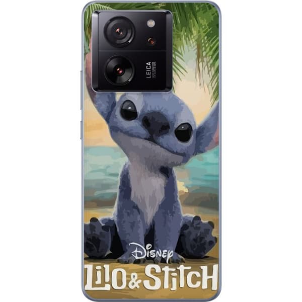 Xiaomi 13T Pro Genomskinligt Skal Stitch Kärleksfull – Med Hjärtan & Kawaii-känsla