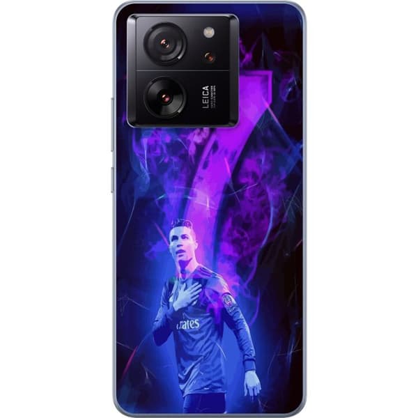 Xiaomi 13T Pro Genomskinligt Skal Ronaldo 7 – Fotbollslegend i Action för Fans