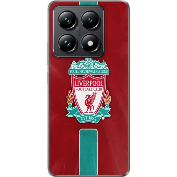 Xiaomi 14T Pro Läpinäkyvä kuori Liverpool FC - Klassinen jalkapallourheilu Punaisena