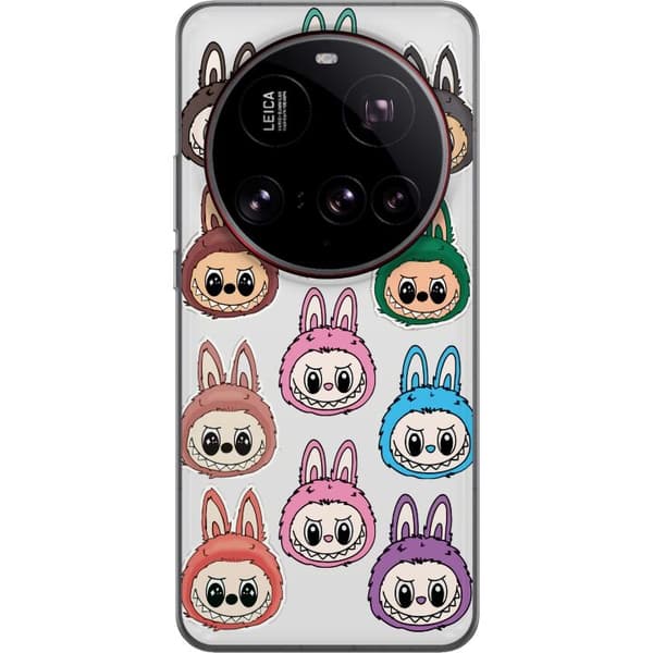 Xiaomi 15 Ultra Gennemsigtig cover Labubu Macaron Monster - Nuttet Samlefigur med Stil