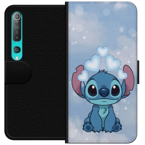Xiaomi Mi 10 5G Plånboksfodral Stitch Hoppande Glädje – Rolig Design för Present