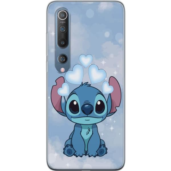 Xiaomi Mi 10 5G Gjennomsiktig deksel Stitch Hoppande Gled - Morsomt Design for Gave