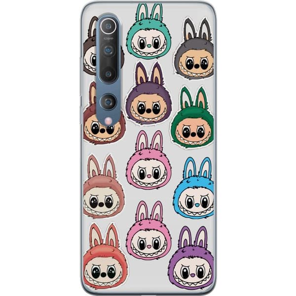 Xiaomi Mi 10 5G Genomskinligt Skal Labubu Macaron Monster – Söt Samlarfigur med Stil