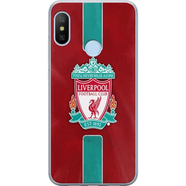 Xiaomi Mi A2 Lite Gjennomsiktig deksel Liverpool FC - Klassisk Fotballstolthet i Rødt