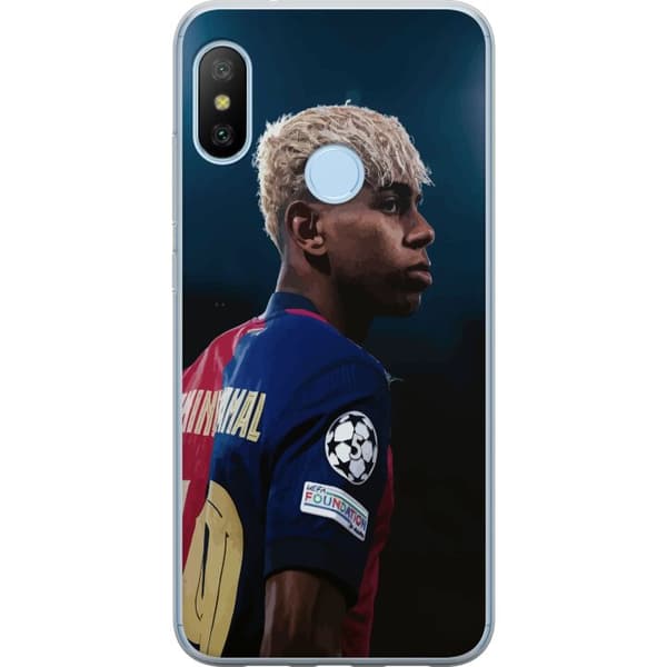 Xiaomi Mi A2 Lite Genomskinligt Skal Lamine Yamal – Barcelonas Wonderkid i Fokus