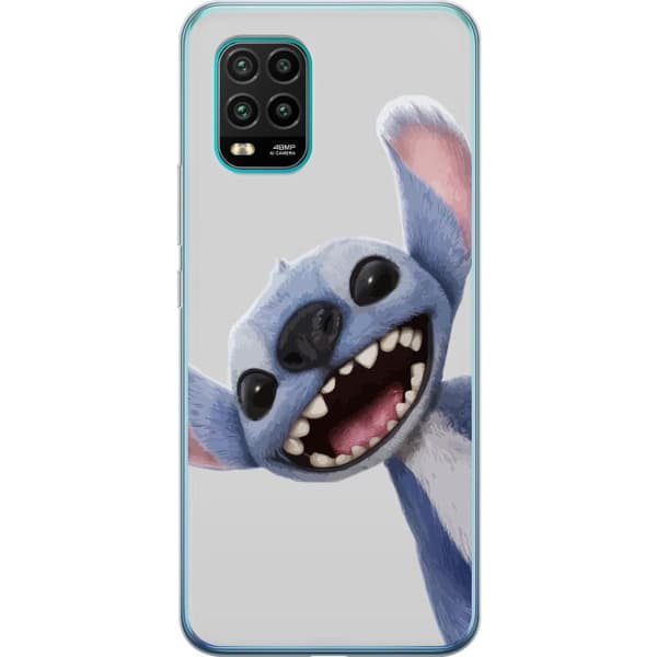 Xiaomi Mi 10 Lite 5G Gennemsigtig cover Stitch i fart - Kawaii-design til fans & børn