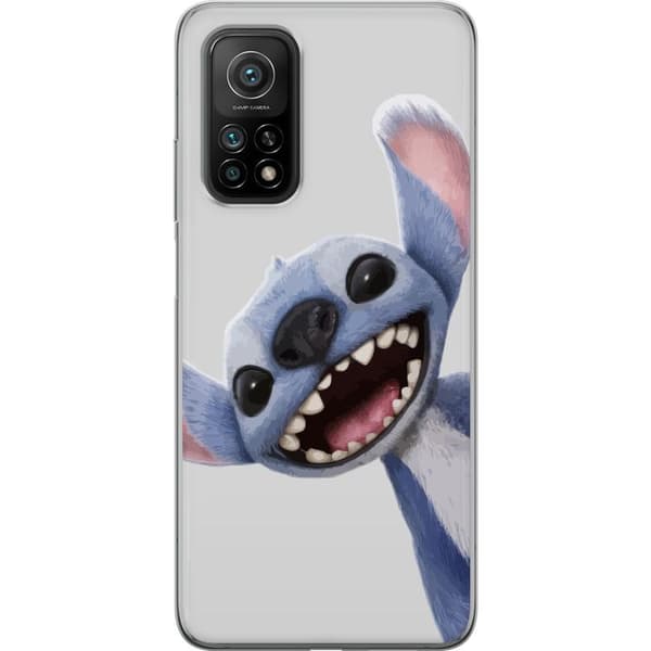 Xiaomi Mi 10T 5G Gjennomsiktig deksel Stitch i Fart - Kawaii Design for Fans & Barn