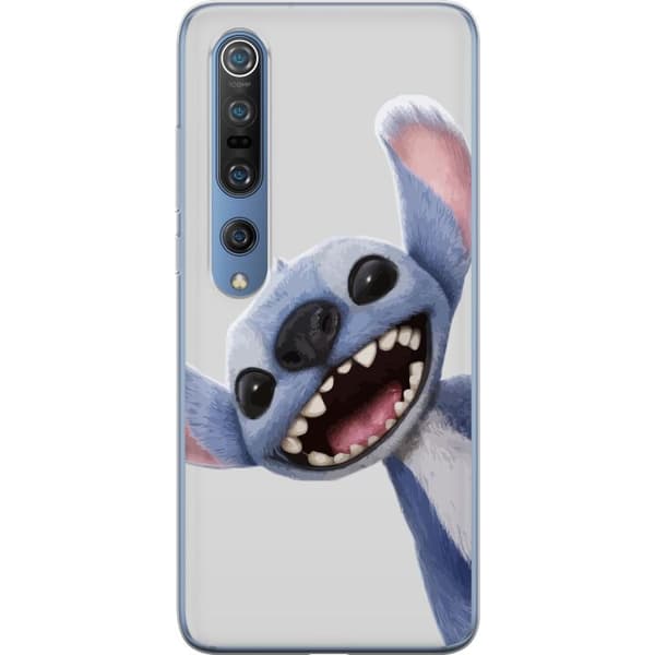 Xiaomi Mi 10 Pro 5G Genomskinligt Skal Stitch i Fart – Kawaii Design för Fans & Barn