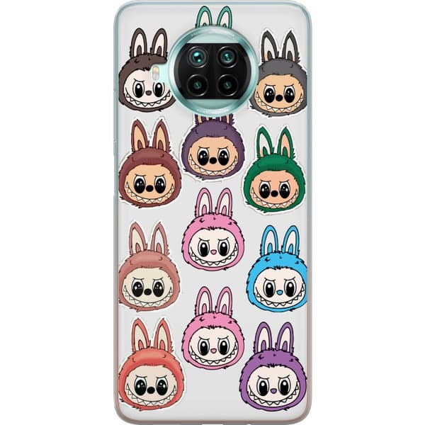 Xiaomi Mi 10T Lite 5G Gennemsigtig cover Labubu Macaron Monster - Nuttet Samlefigur med Stil