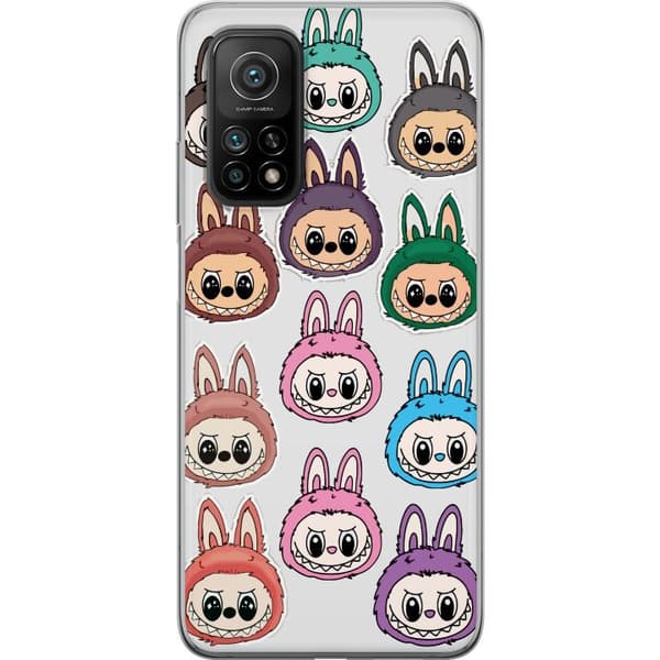 Xiaomi Mi 10T Pro 5G Läpinäkyvä kuori Labubu Macaron Monster - Söpö Keräilyfiguuri Tyylillä