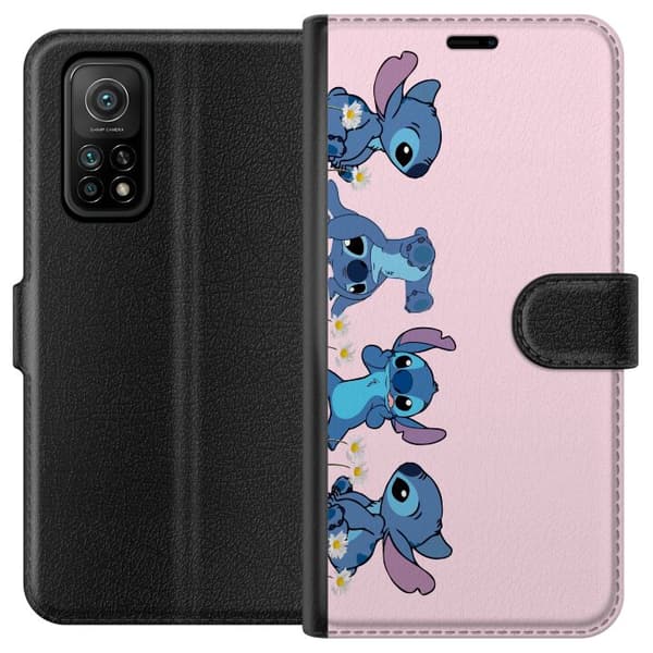 Xiaomi Mi 10T Pro 5G Plånboksfodral Stitch Skratt & Bus – Perfekt för Mobilskal eller Poster